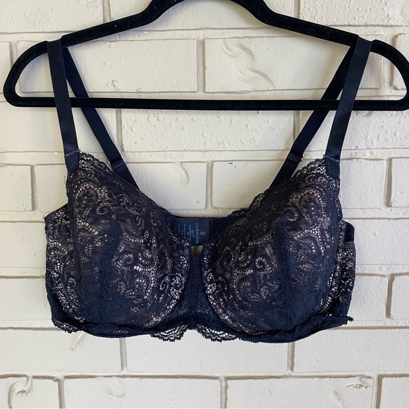 Thirdlove 24/7 Black Lace Balconette Underwire Bra Sz 40 D Comfort Sexy Molded - Picture 2 of 5